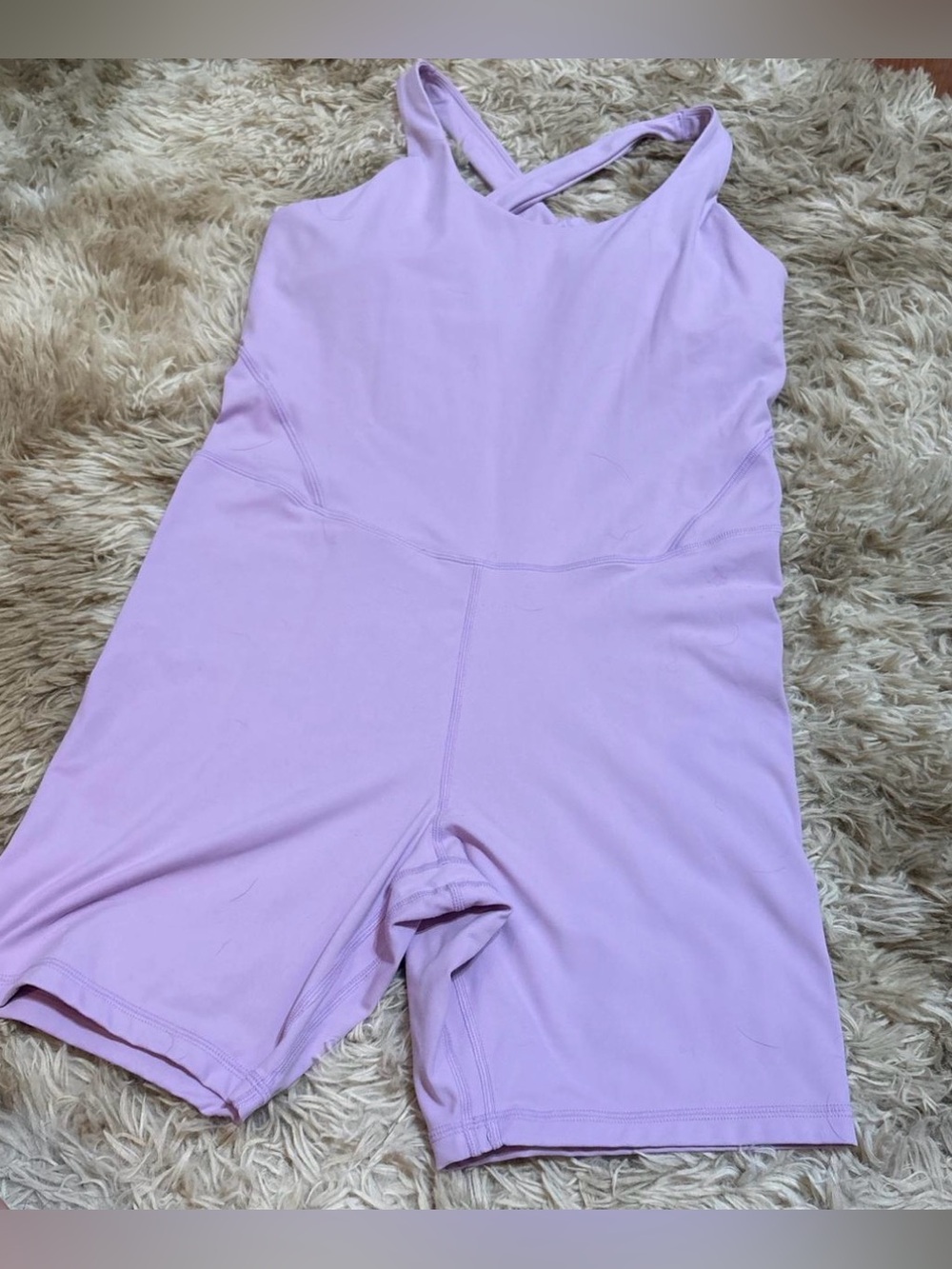 Avia Lavender One-Piece Athletic Romper